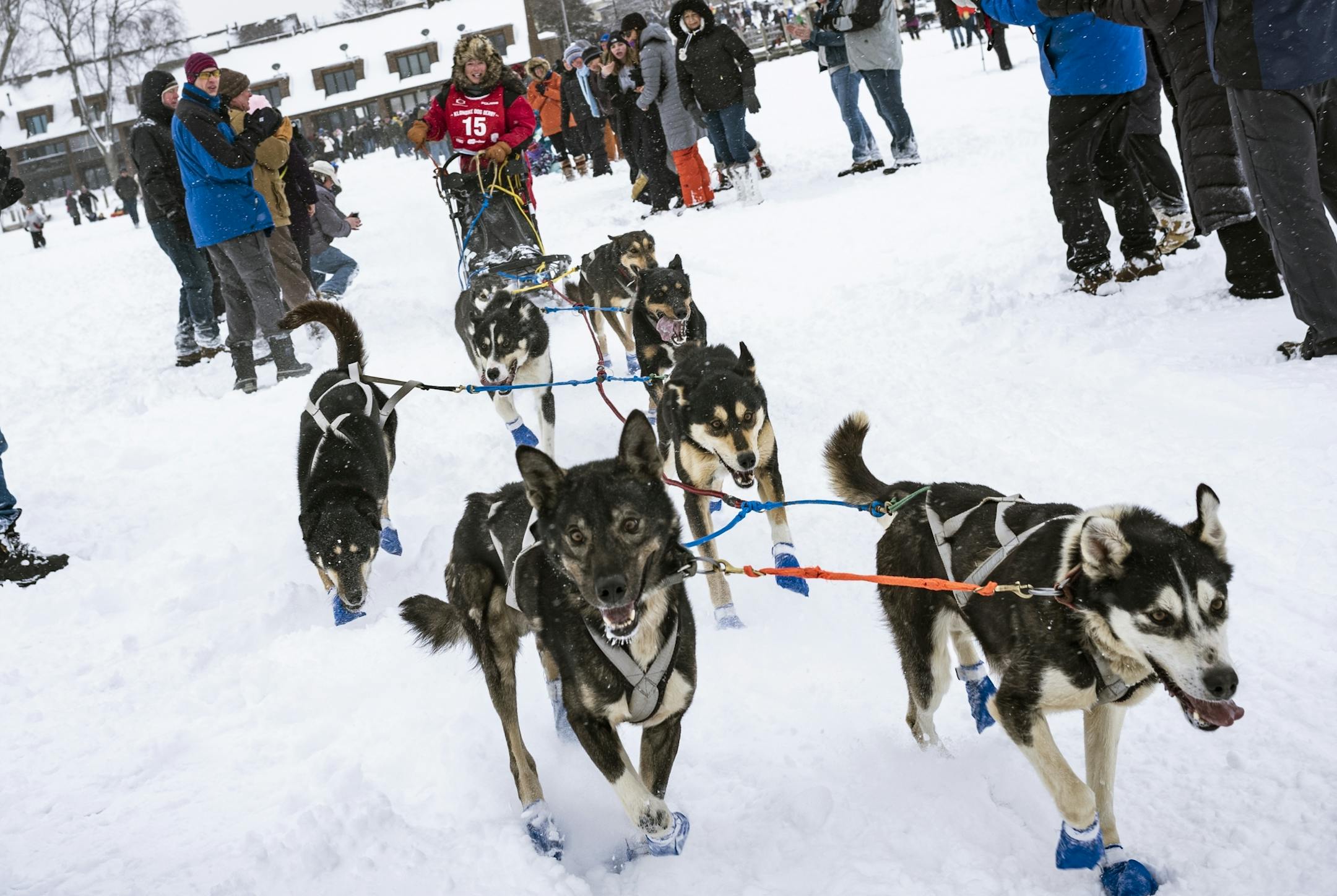 Colleen Wallin (15) of Two Harbors was off to the races.