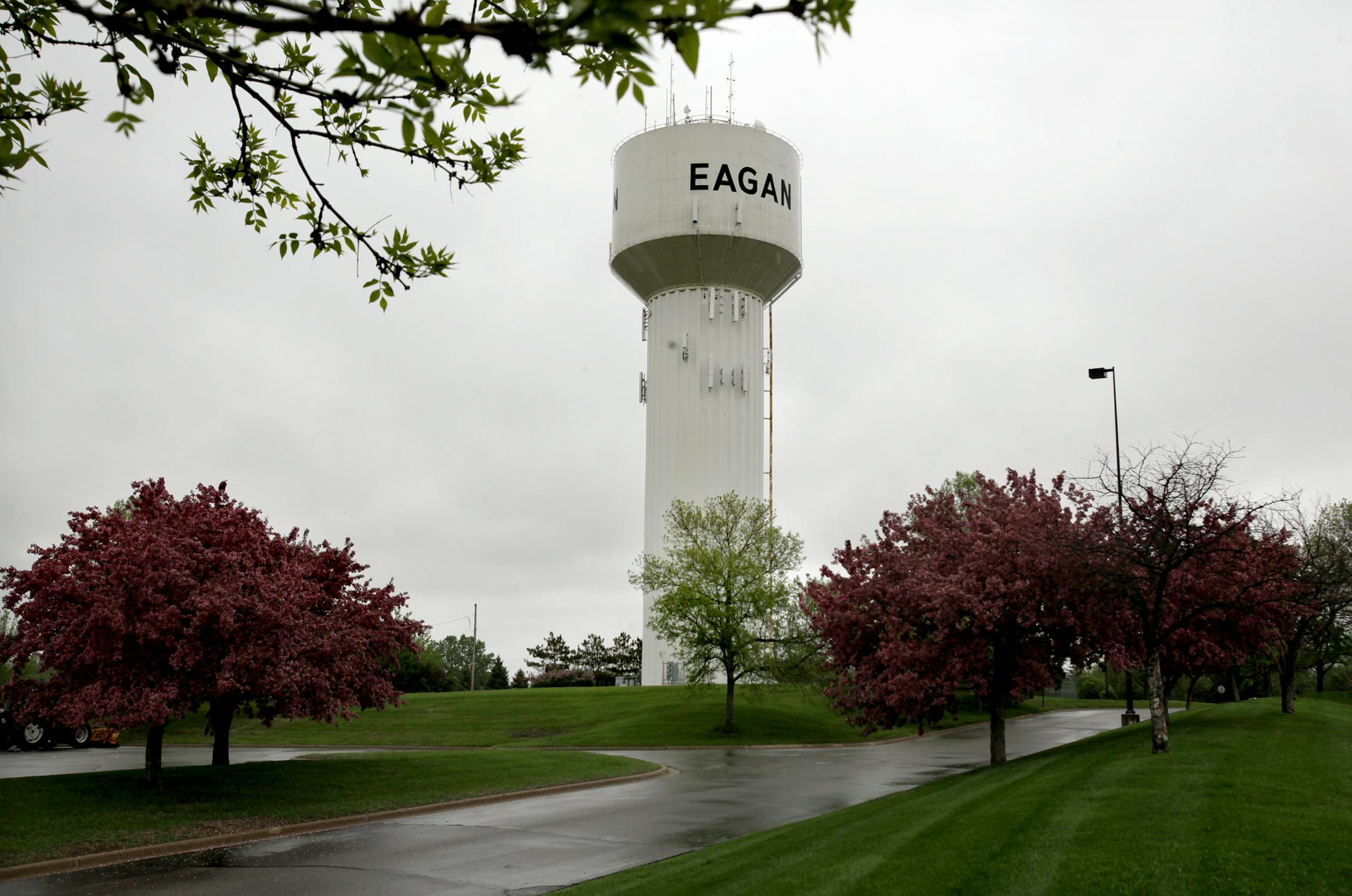 Eagan is exploring options for its oldest water tower at 420 Towerview Road, which hasn't stored water for several years, but generates significant revenue as a cell phone antenna. It needs to be rehabbed, but the cost is very high -- higher than tearing it down and building another cell phone tower. The issue is whether the water tower is a landmark that's worth preserving. Eagan, MN on May 22, 2013. ] JOELKOYAMA‚Ä¢joel koyama@startribune.com MAGIC SAXO NUMBER IS 970856 Eagan i