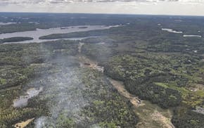 The Horse River fire started Thursday in a remote part of the Boundary Waters Canoe Area Wilderness.