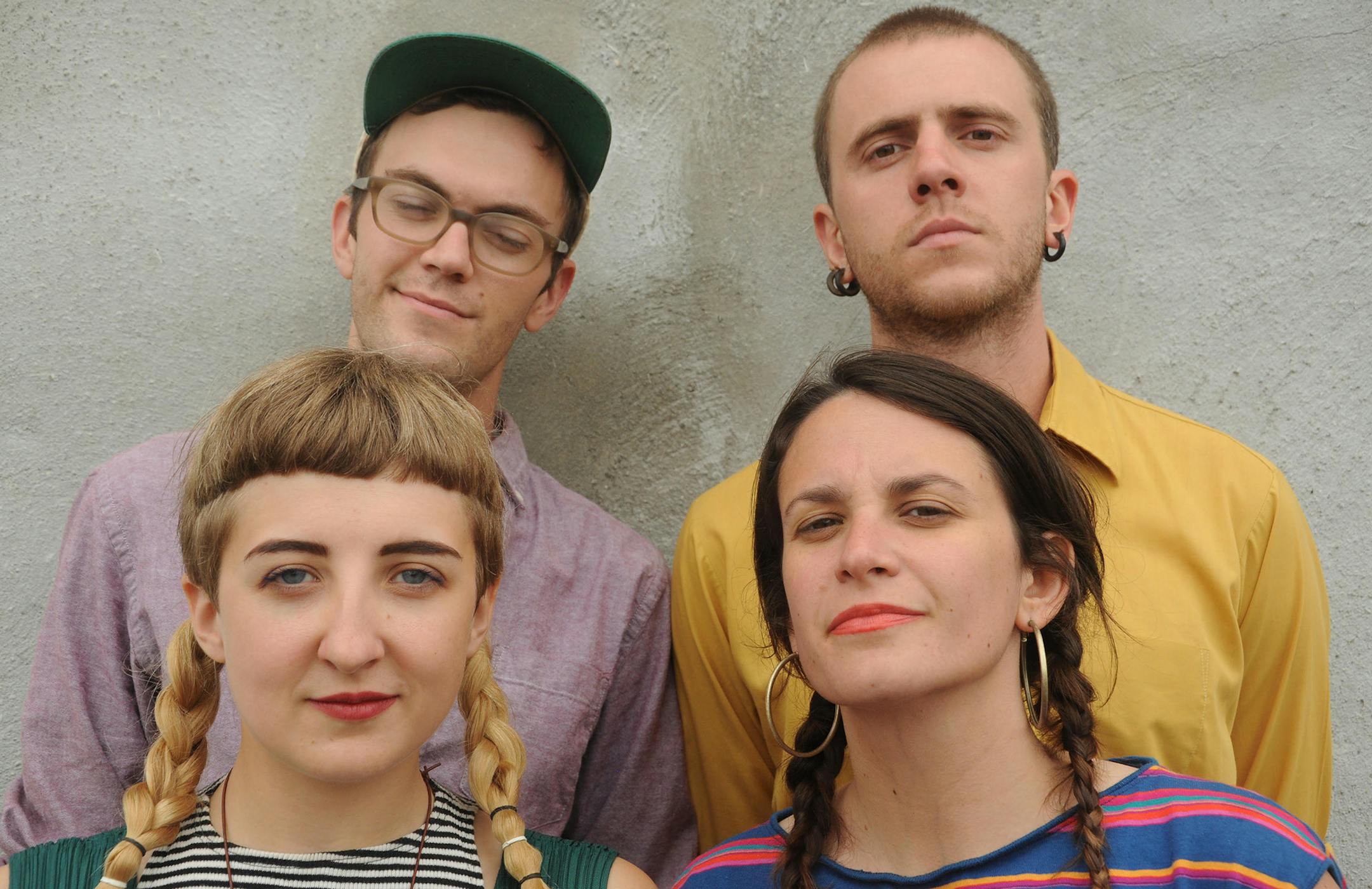 Girlie Action The band Little Fevers. Band leader Lucy Michelle is bottom right.