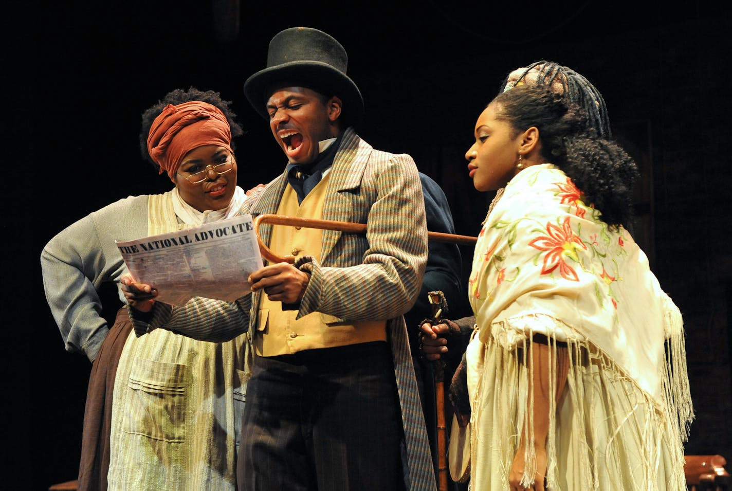 &#x201c;The African Company Presents Richard III,&#x201d; pictured in a March 2015 production with theater students at the University of Louisville.