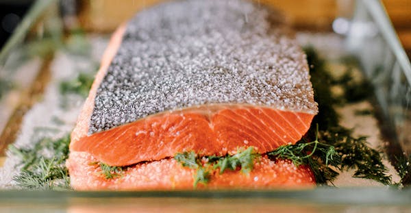 Salt, Sugar and Dill-Cured Salmon