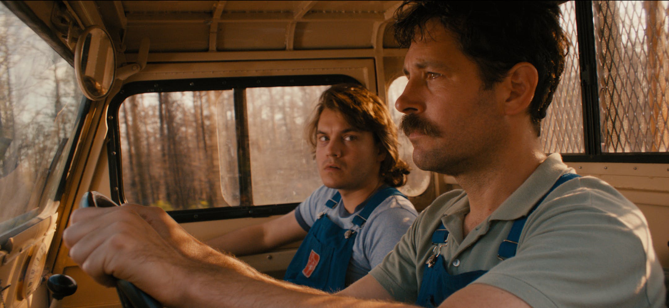 Emile Hirsch and Paul Rudd in PRINCE AVALANCHE, a Magnolia Pictures release. Photo courtesy of Magnolia Pictures.