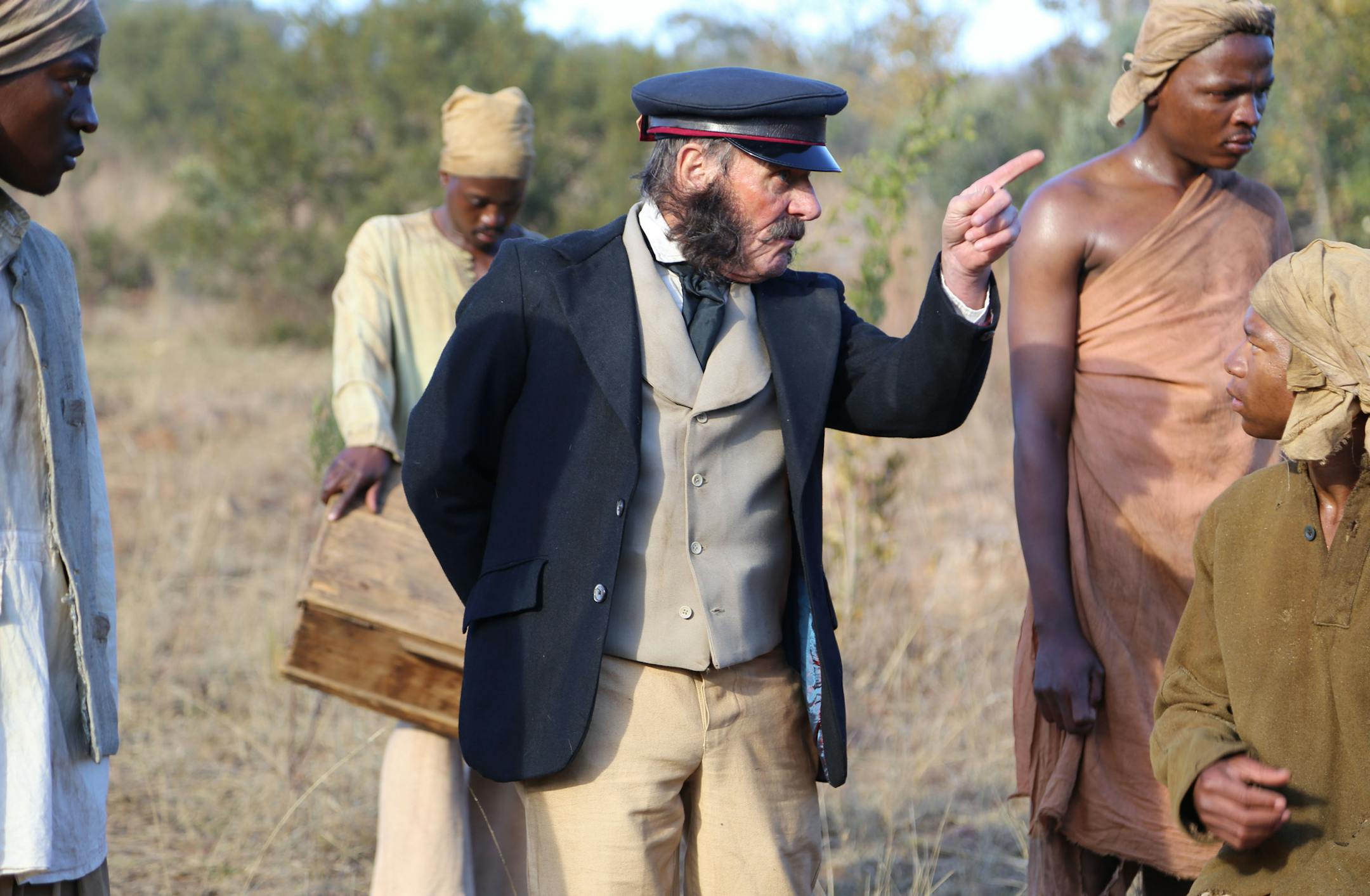 Re-enactment of Dr. Livingstone and his porters.