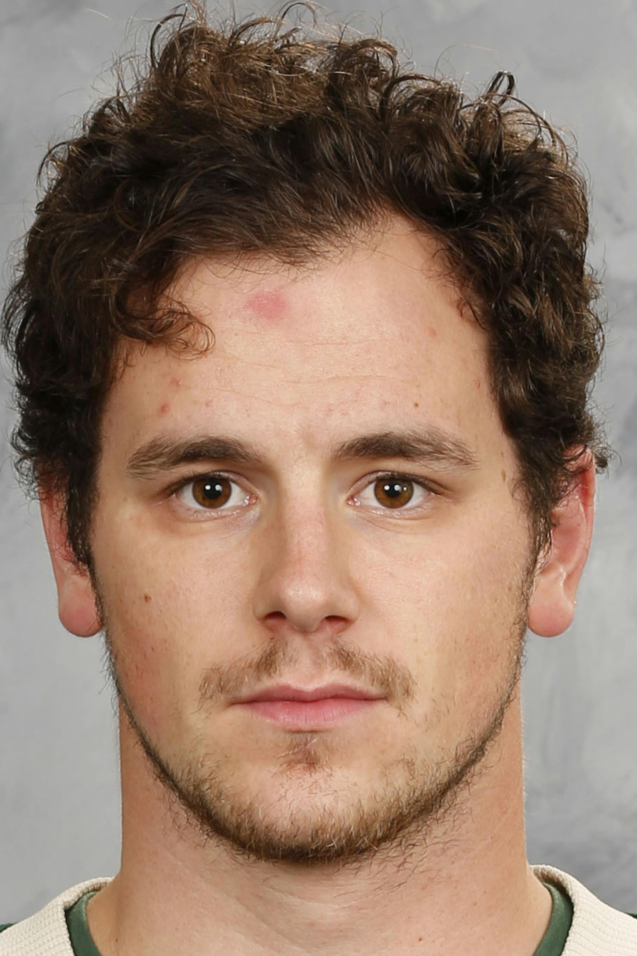 ST. PAUL, MN - SEPTEMBER 22: Zack Mitchell #59 of the Minnesota Wild poses for his official headshot for the 2016-2017 season on September 22, 2016 at the Xcel Energy Center in St. Paul, Minnesota. (Andy King/NHLI via Getty Images) *** Local Caption *** Zack Mitchell ORG XMIT: 670947917