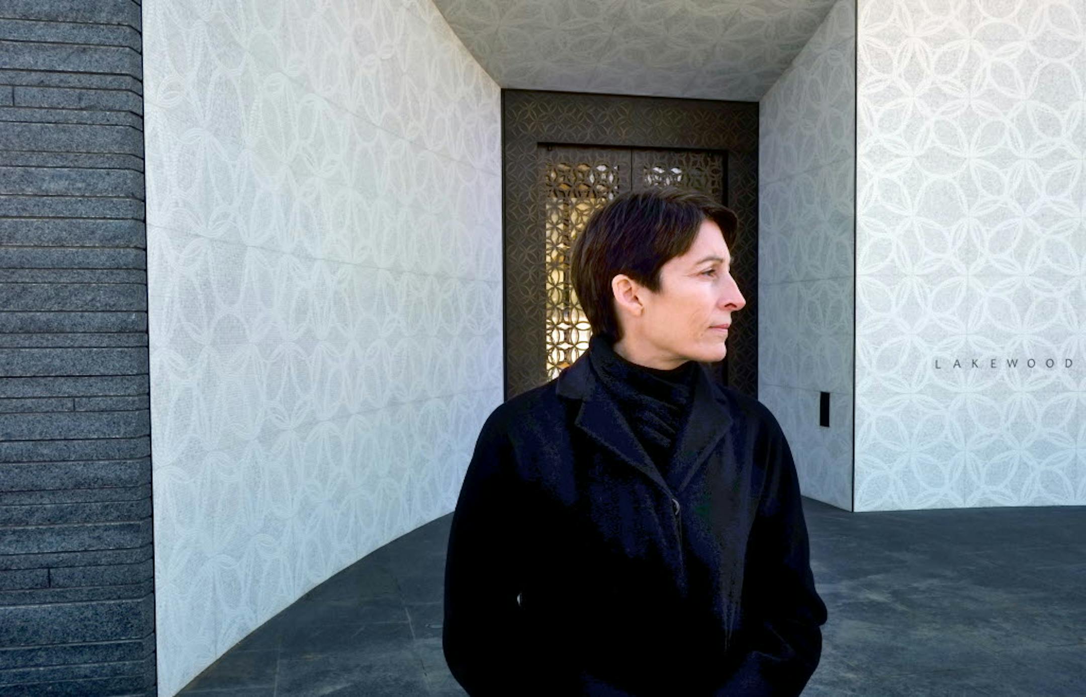 For architect Joan Soranno, the Star Tribune's Artist of the Year, designing the Garden Mausoleum at Lakewood Cemetery was an opportunity to relieve mourning with beauty and nature. Her interlocked circles in the white-marble entrance mosaic are irregularly shaped because life, too, is uncertain, fragile and imperfect.