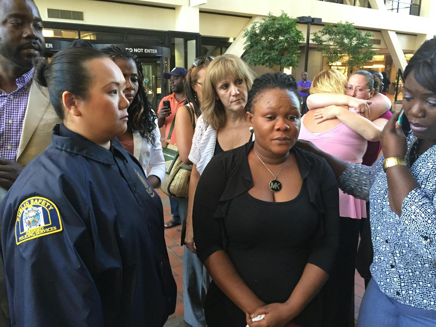 Barway Collins' mother, Louise Karluah, attended the court hearing Monday at which Barway's father, Pierre Collins, pleaded guilty to killing the 10-year-old boy.