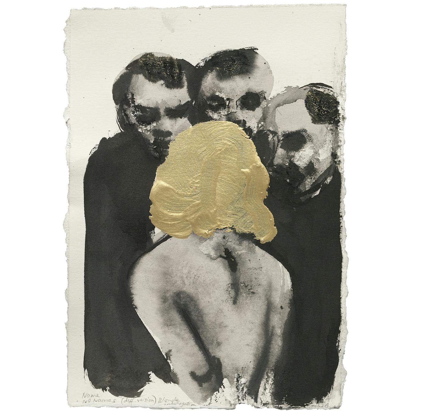 Marlene Dumas Name No Names, 2005 Ink, metallic acrylic on paper 12 3/16 x 8 7/16 in Private collection &#xa9; Marlene Dumas