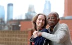 Married 25 years, partners in work and in love Carlyle Brown and Barbara Rose posed for a photo outside their Minneapolis apartment