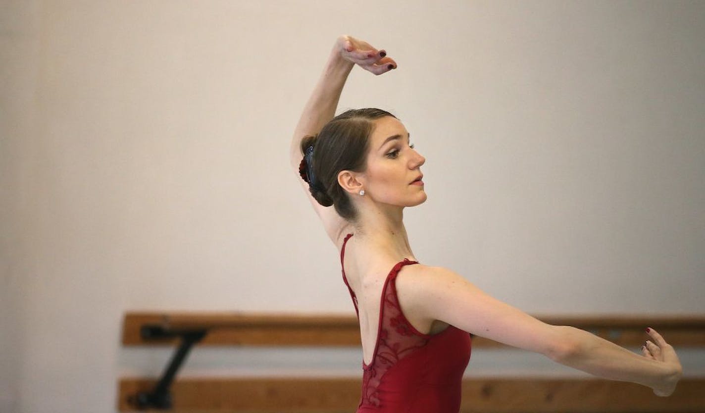 Ballet Minnesota Dancers including Annie Nimmo, cq, rehearsed for the upcoming performance of Sleeping Beauty in space they will soon have to vacate after 26 years, Monday, April 18, 2016 in St. Paul, MN.