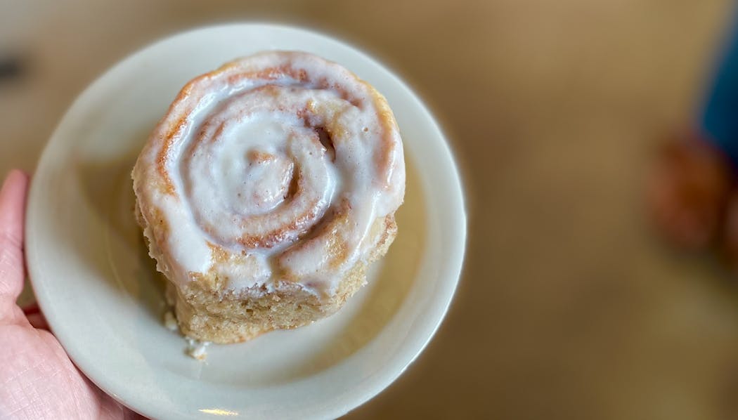 A twisty sweet treat from Butter Bakery Cafe marries biscuits and cinnamon buns — and there’s plenty of the headlining ingredient: butter.