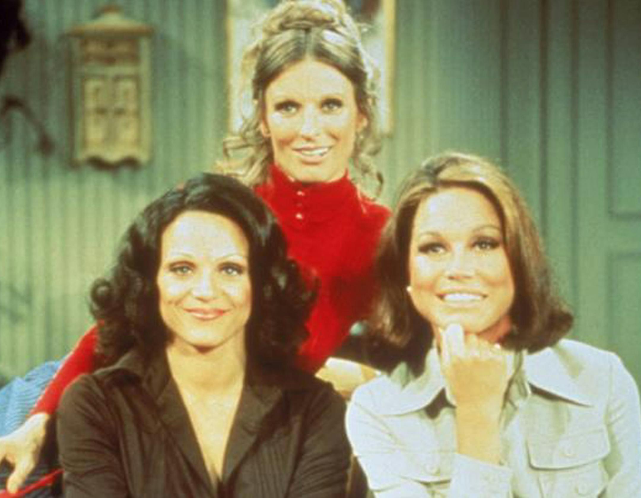 Mary Tyler Moore with Valerie Harper and Cloris Leachman in "The Mary Tyler Moore Show." credit: Fox Home Entertainment