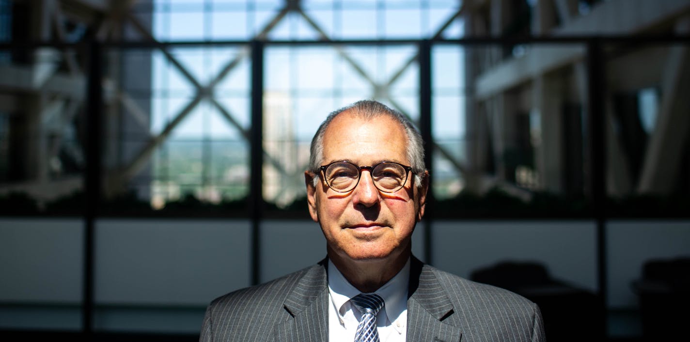 Hennepin County Attorney Mike Freeman poses for a portrait in Hennepin County Government Center Thursday, August 1, 2019 after returning from his leave, taken to start recovering from alcoholism. ] NICOLE NERI &#x2022; nicole.neri@startribune.com