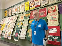 Ron Kelsey, owner of the world’s largest seed bag collection