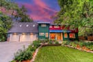 The red, blue and green color-blocked exterior gives a sneak peek to what's inside this $899,000 home in Shorewood.