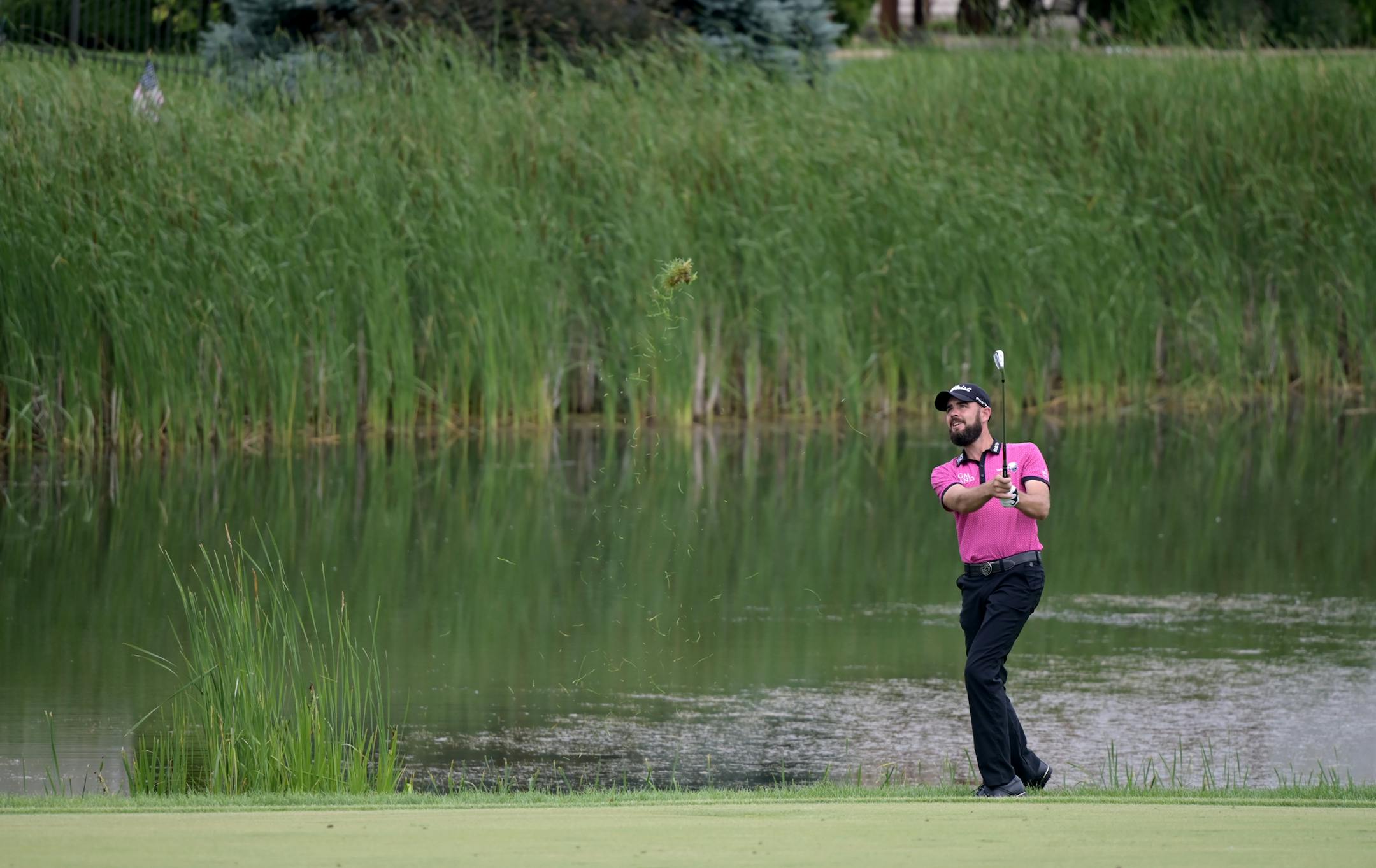 Troy Merritt hits out of the rough on the 16th hole during the second round of the 3M Open at TPC Twin Cities. ] AARON LAVINSKY&#xa5; aaron.lavinsky@startribune.com
