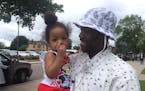 Derrick Sanders and his daughter Amore'A, almost 2. "Even though she may not be old enough to remember, one day she'll be old enough to understand."