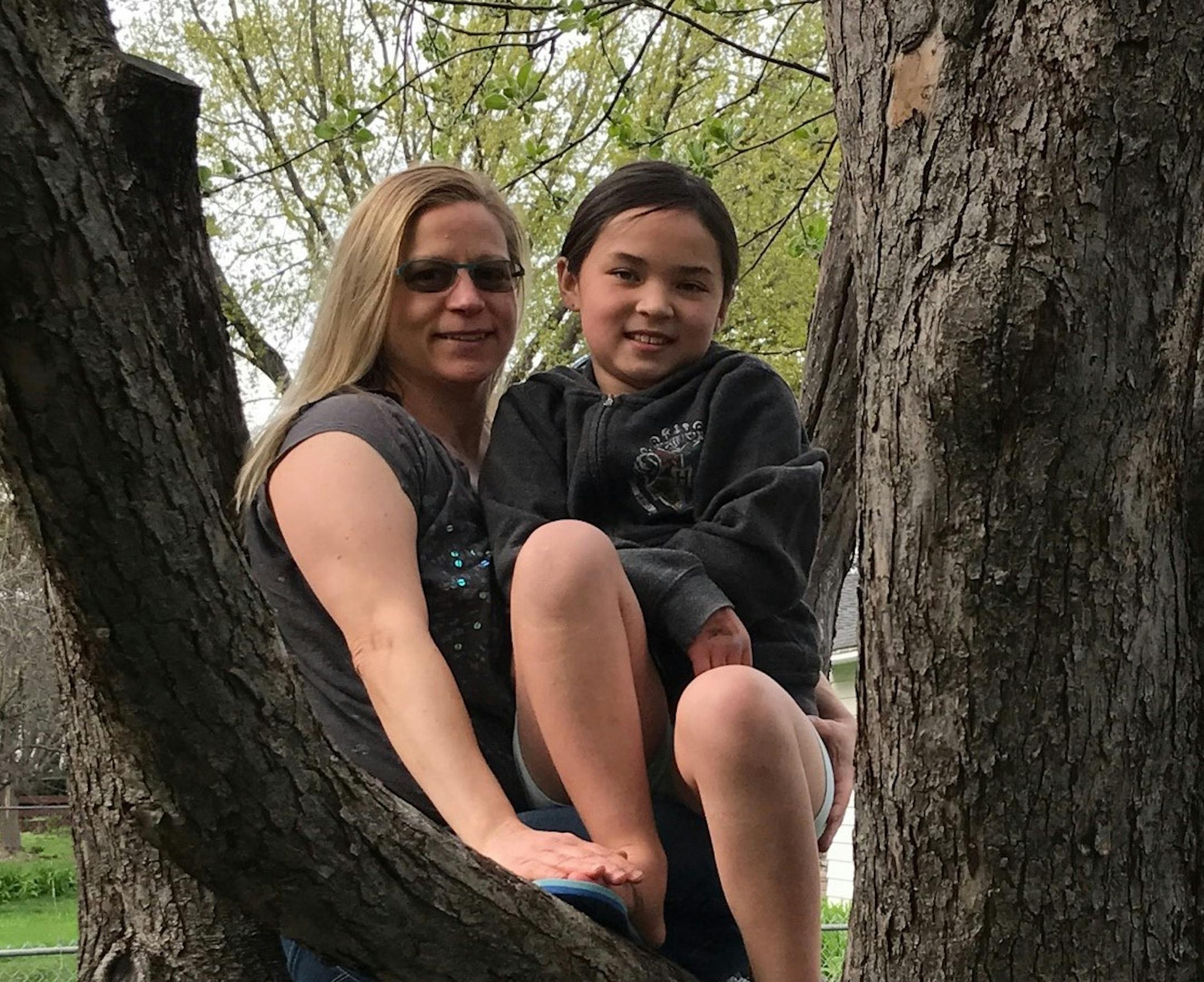 Jennifer Teegarden, Department of Natural Resources forestry outreach specialist, with her daughter, Alexis.