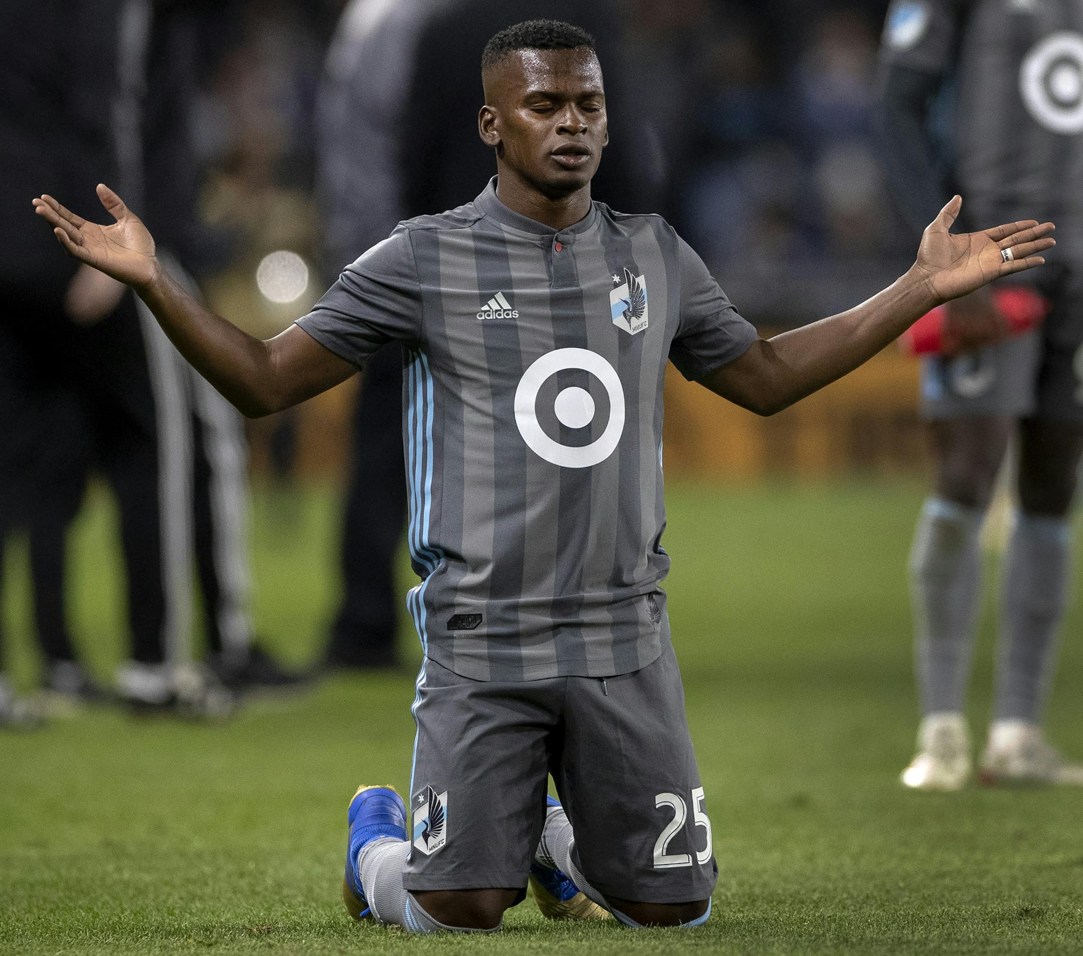 Darwin Quintero Minnesota United FC. ] CARLOS GONZALEZ • cgonzalez@startribune.com – St. Paul, MN – October 20, 2019, Allianz Field, MLS, Soccer, First home playoff game in MLS for Minnesota United FC Loons vs. Los Angeles LA Galaxy