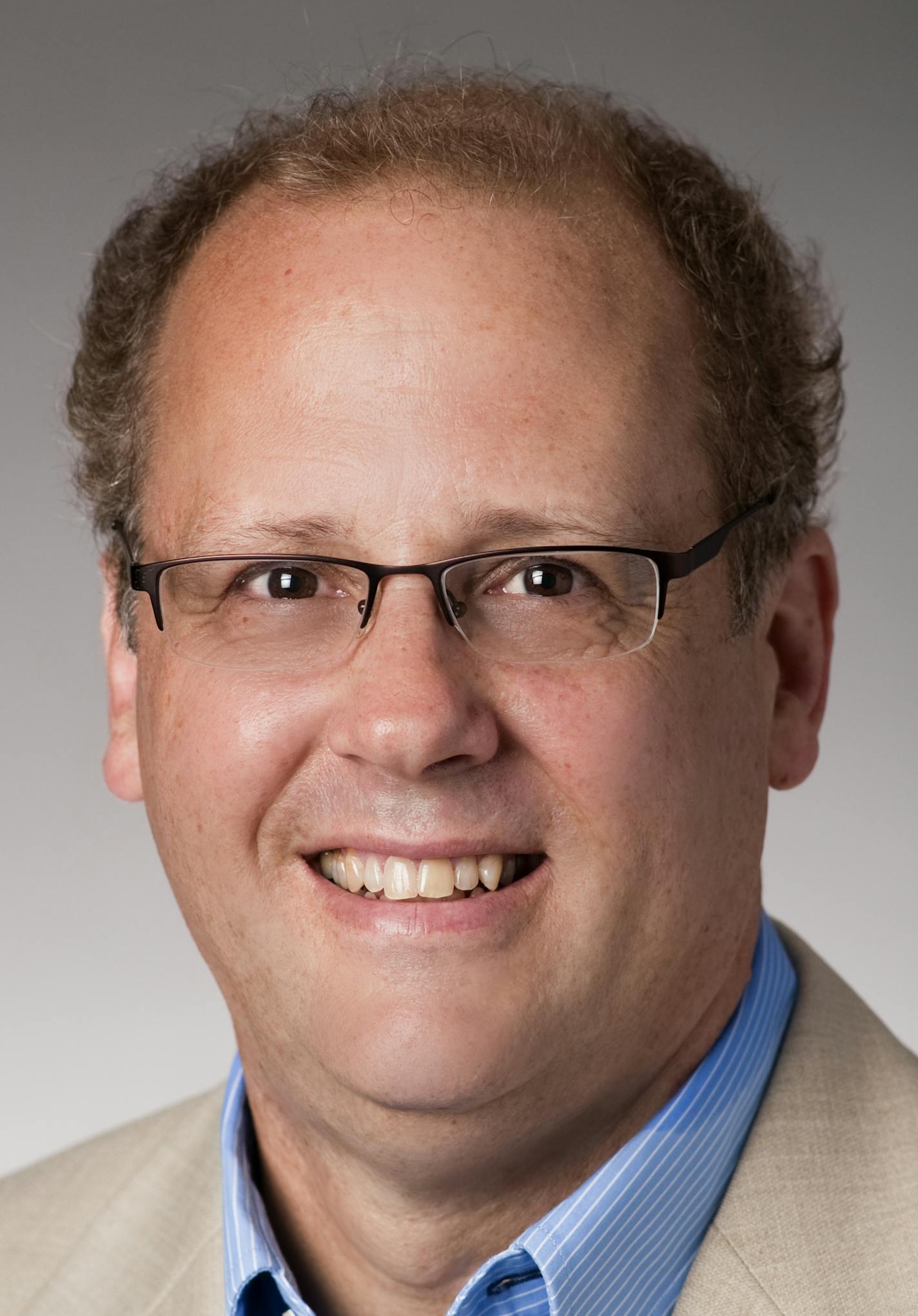 Studio portrait of Mark Spriggs, chair of the Entrepreneurship department of the Opus College of Business, taken July 15, 2010.