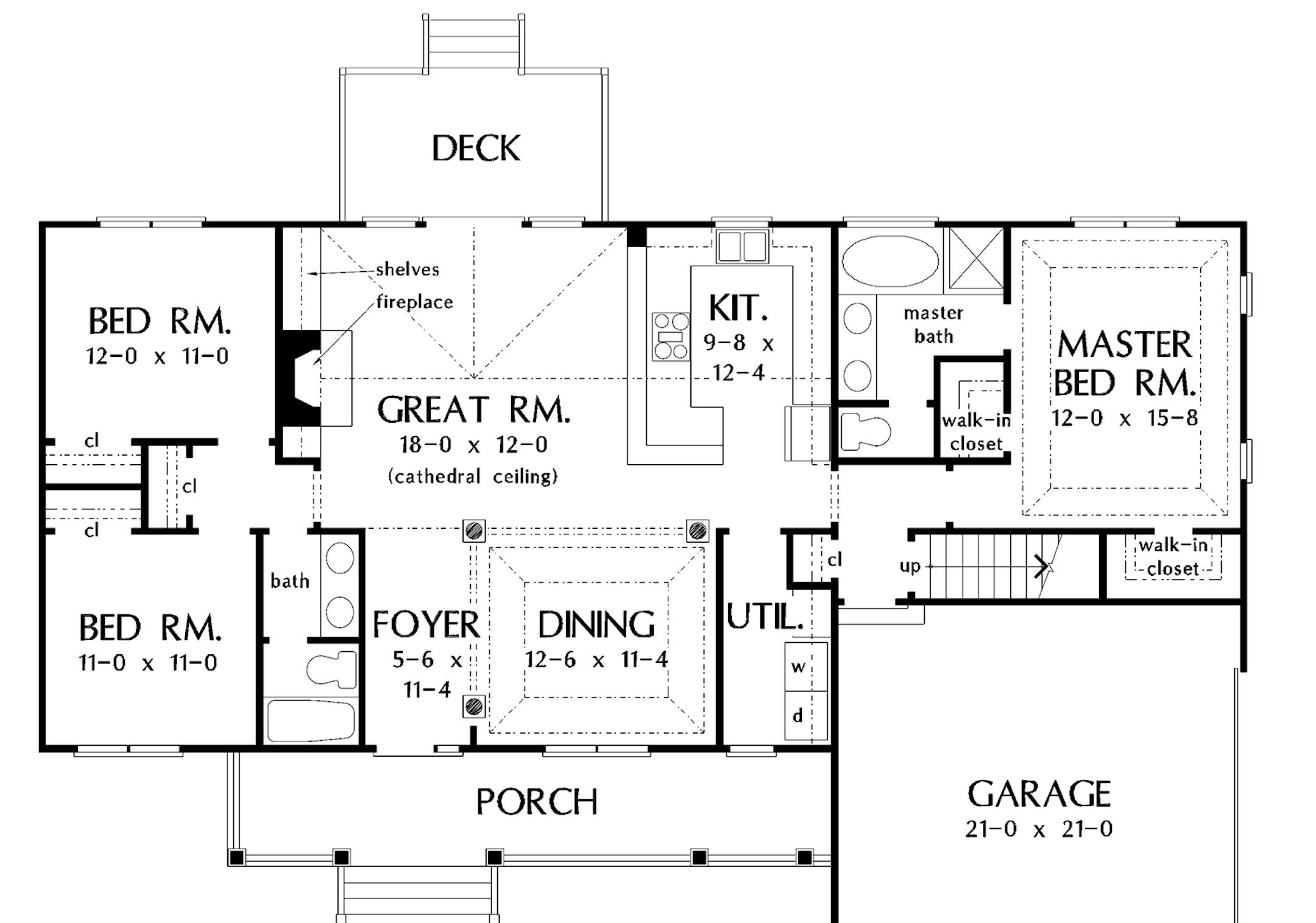 Home plan: Small Craftsman lives large