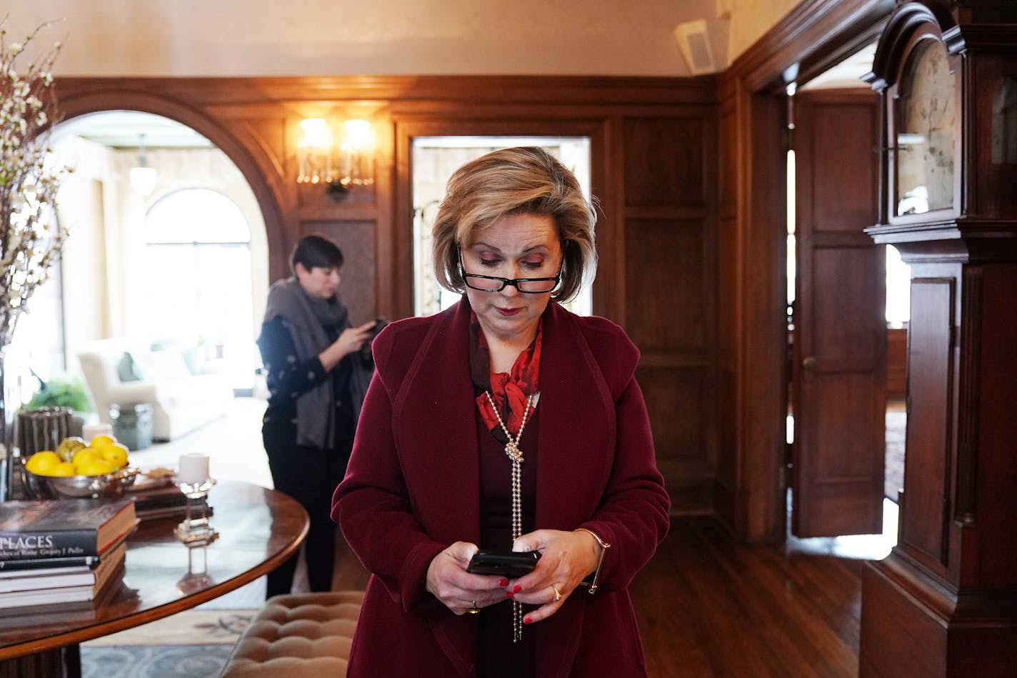 First Lady Gwen Walz, shown in February at the governor's residence.