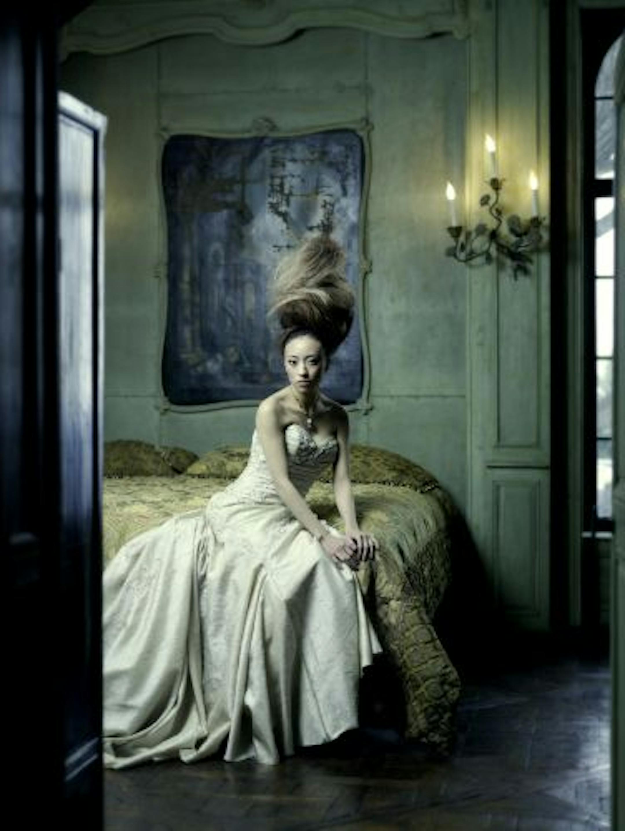 A photo from Faatemah Ampey's winning entry for the North American Hairstyling Awards in the "Fashion Forward" category.