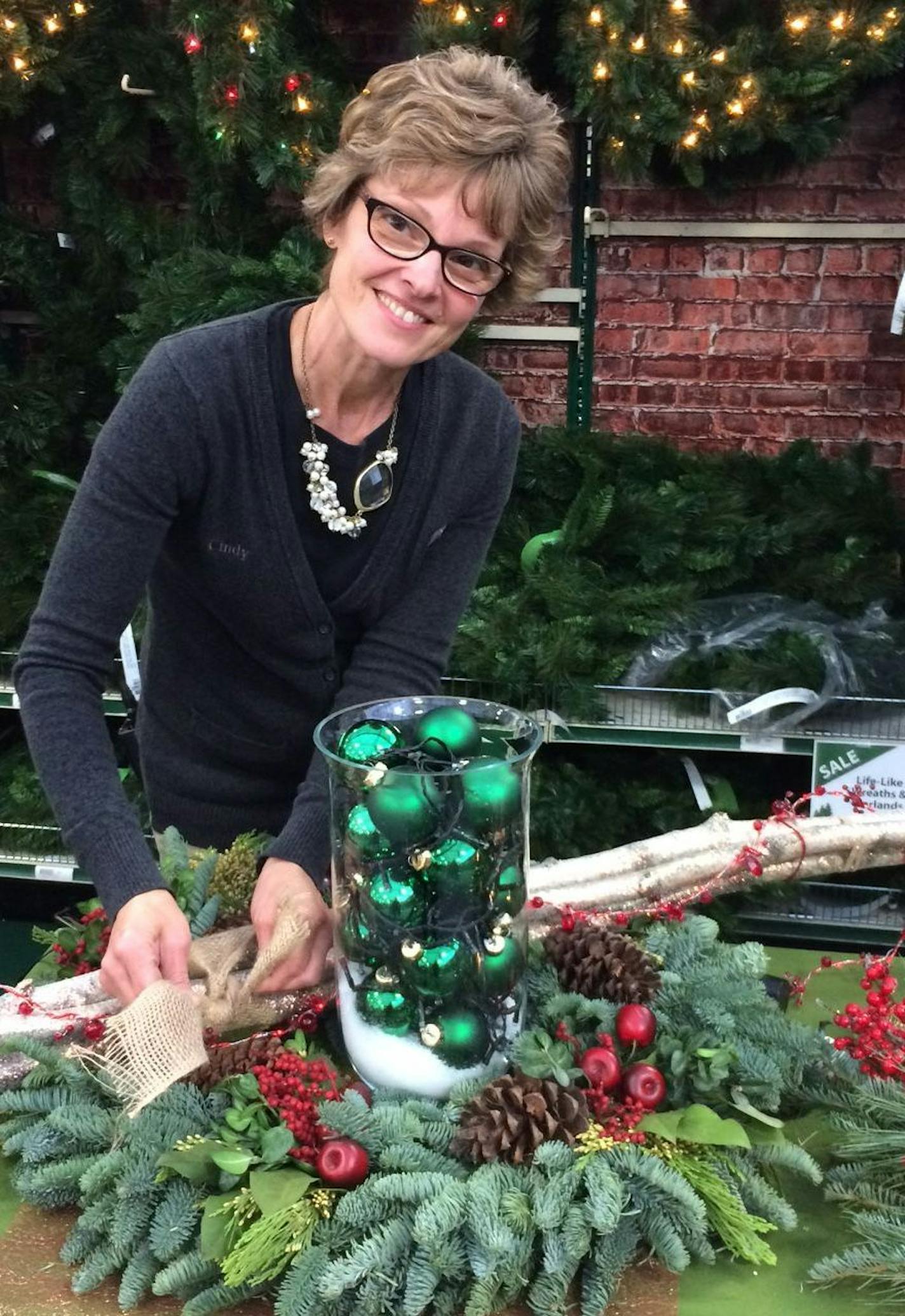 Cindy Wellman, who leads Gertens decorating and garden classes.