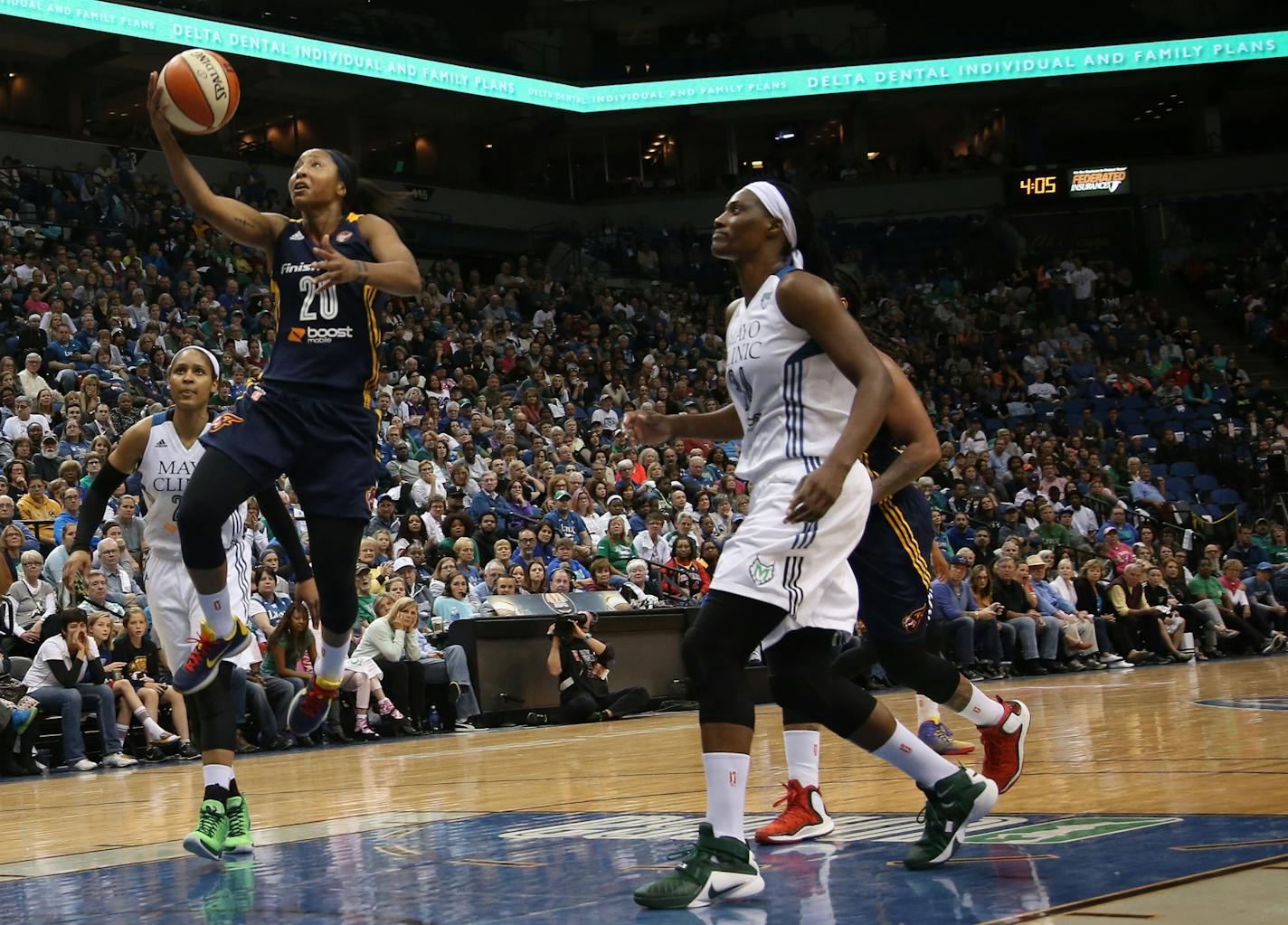 Indiana's Briann January made the easy lay up during the second half.