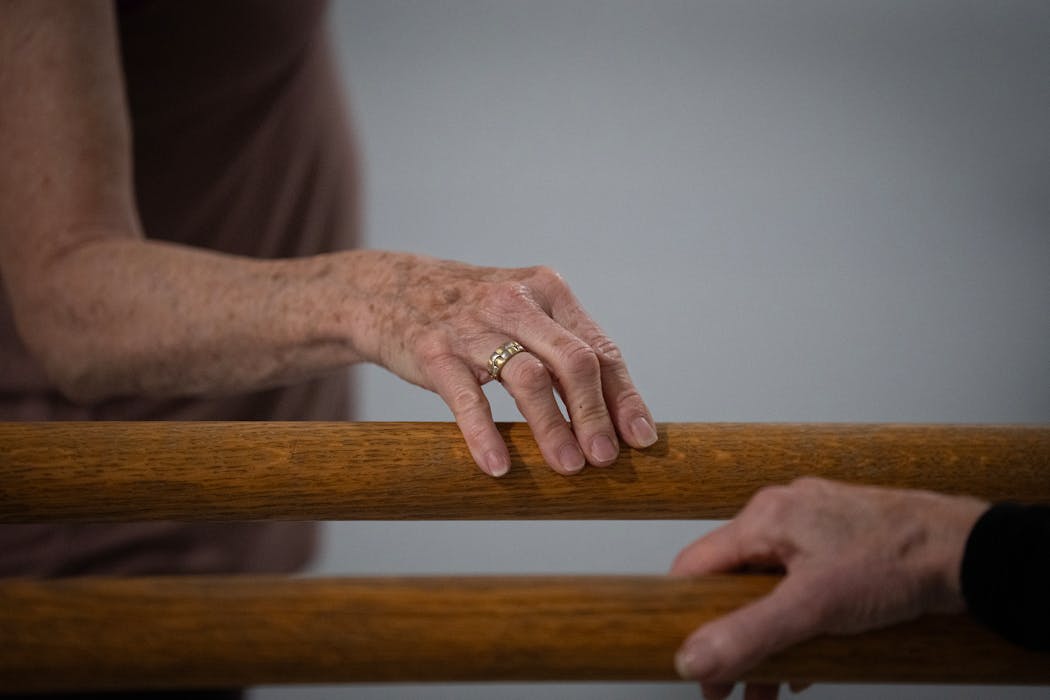 Older adults, both men and women, who take the class include seniors who danced in their youth well as those who’ve never stepped up to the barre. 