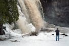 Mother Nature is losing her grip on winter along the North Shore of Lake Superior, triggering a flood of water rushing down Gooseberry Falls here and 