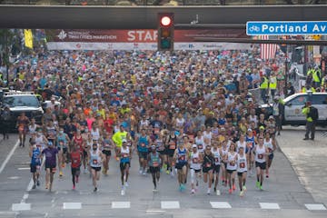 Runners will pack downtown Minneapolis again early Sunday morning, for the start of the 10 Mile (7 a.m.) and Twin Cities Marathon (8 a.m.).