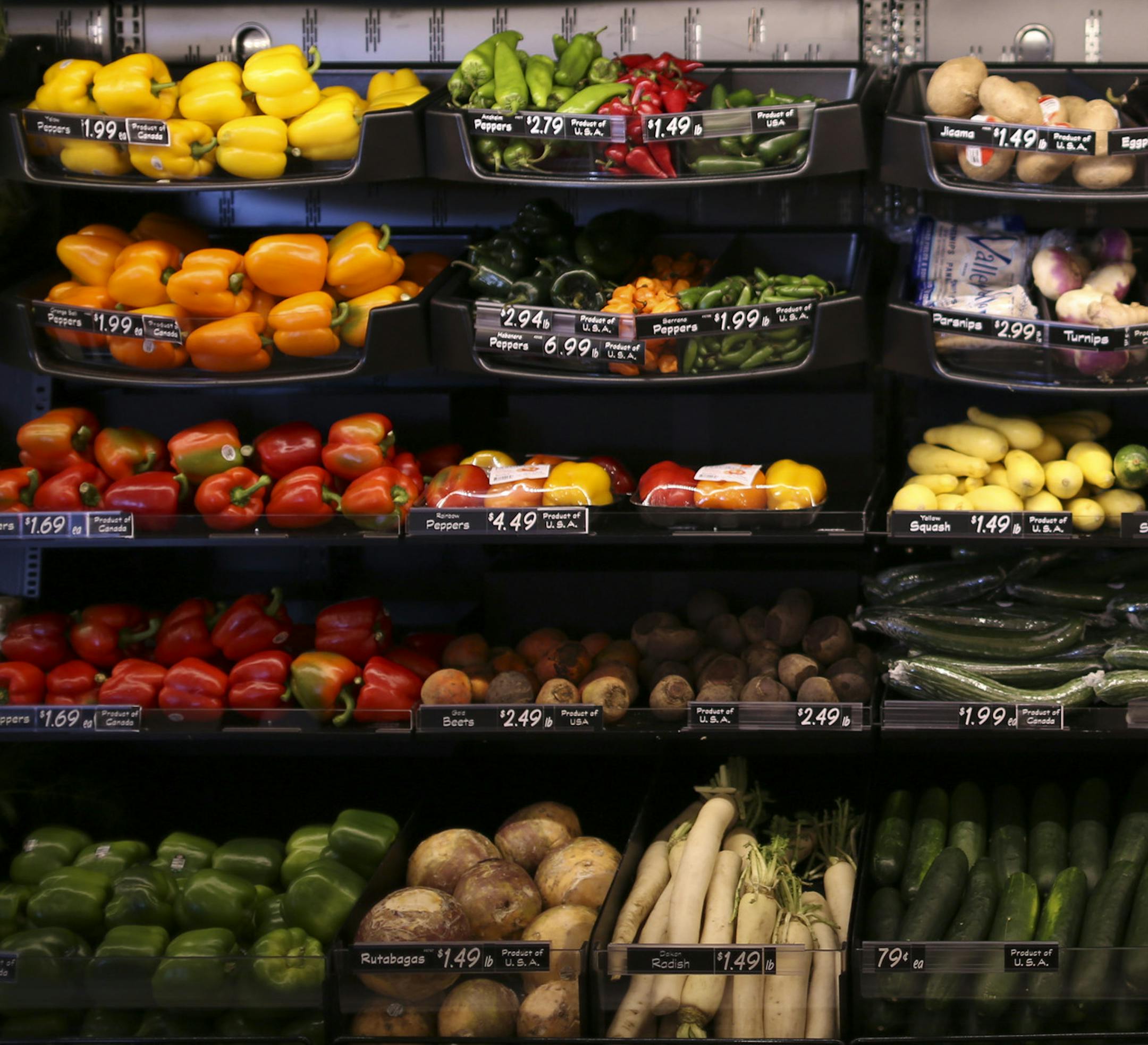 Visual cues are provided for the fresh produce below in the grocery area of the Target in Minnetonka. ] JEFF WHEELER &#x2022; jeff.wheeler@startribune.com Shoppers at the Target store in Minnetonka are getting a glimpse of the retailer's grocery overhaul, which is a major part of CEO Brian Cornell's blueprint for Target's future. The store, which is finishing up a $10 million renovation, is testing out some of the ideas Cornell has to remake its grocery department. The nearly-completed remodel o
