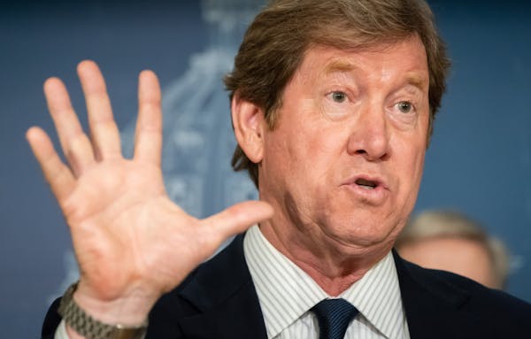 At a press conference at the State Capitol, U.S. Rep. Jason Lewis defended his amendment to rein in the Met Council. ] GLEN STUBBE &#xef; glen.stubbe@