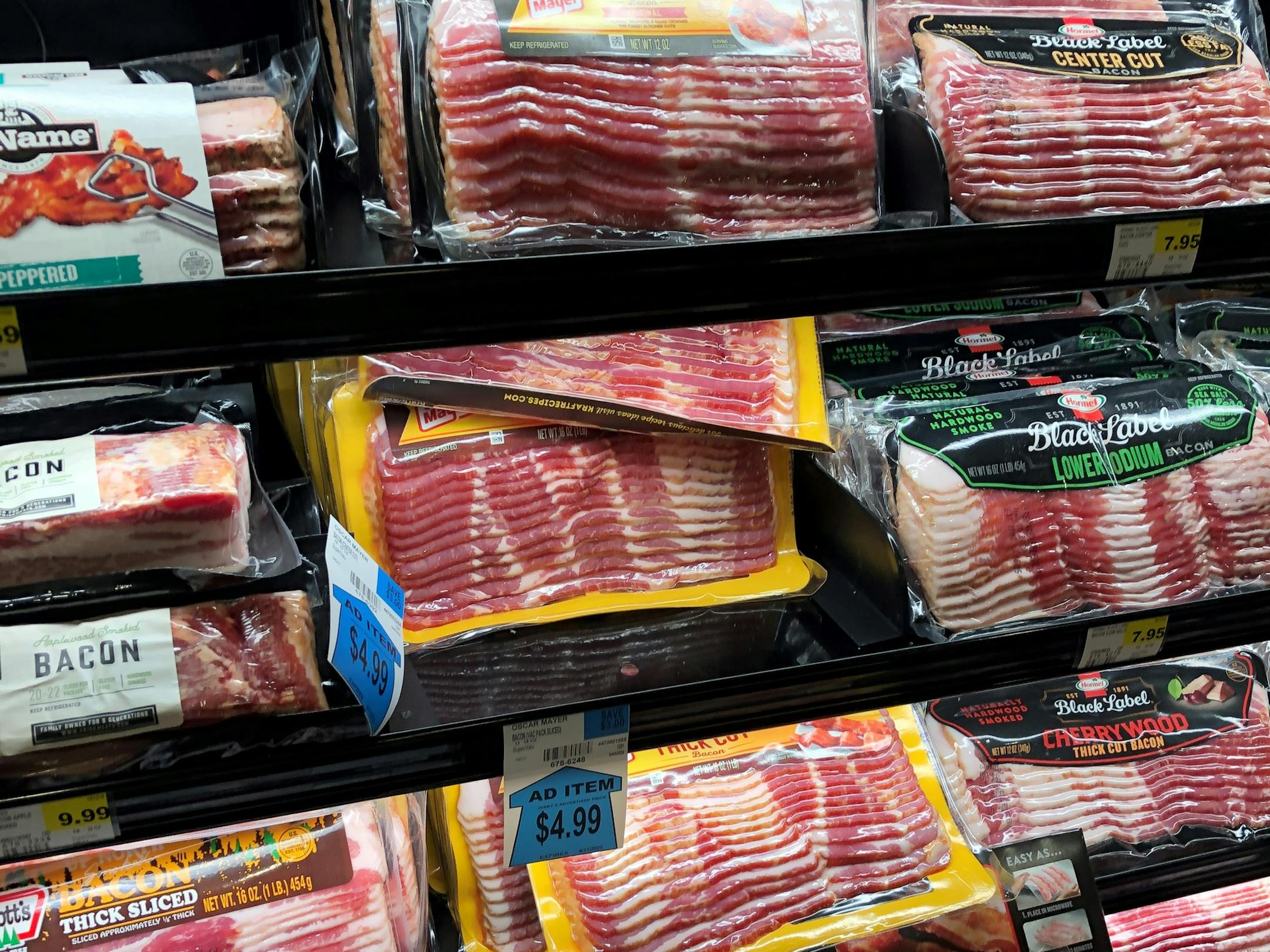 Bacon is routinely on sale in Minnesota grocery stores these days as the coronavirus-related shutdown of restaurants is creating an oversupply in the food chain.
