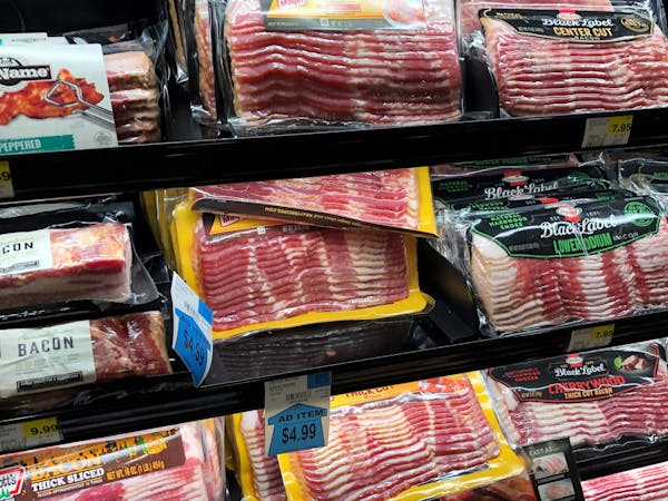 Bacon is routinely on sale in Minnesota grocery stores these days as the coronavirus-related shutdown of restaurants is creating an oversupply in the 