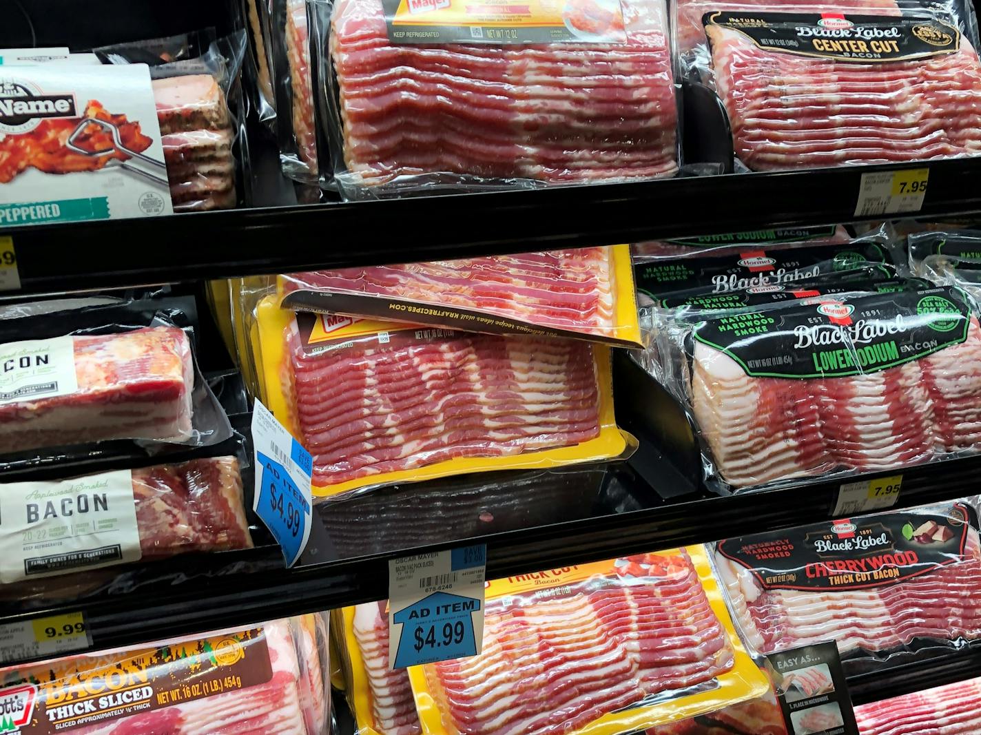 Bacon is routinely on sale in Minnesota grocery stores these days as the coronavirus-related shutdown of restaurants is creating an oversupply in the food chain.