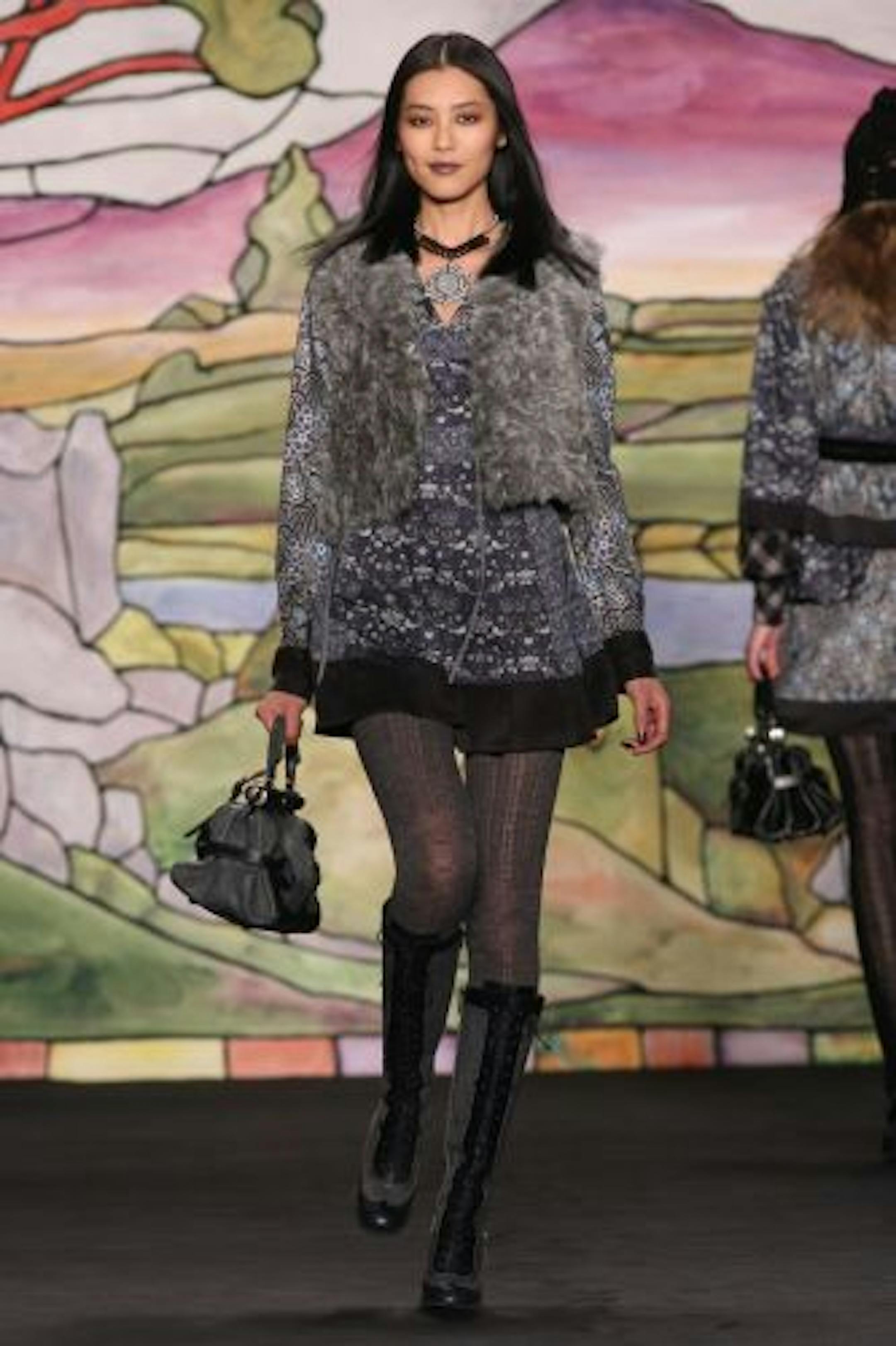 Anna Sui's fall 2010 show featured Liberty of London fabrics.