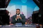 KARE's Jason Hackett flashes a smile on "Sunrise," the show he co-anchors. In May, Hackett dedicated two minutes of airtime to telling viewers that he