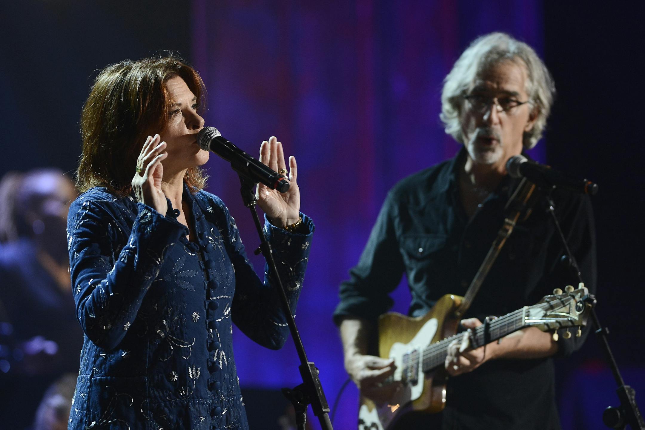 Rosanne Cash performs during the Americana Music Honors and Awards show Wednesday, Sept. 17, 2014, in Nashville, Tenn.