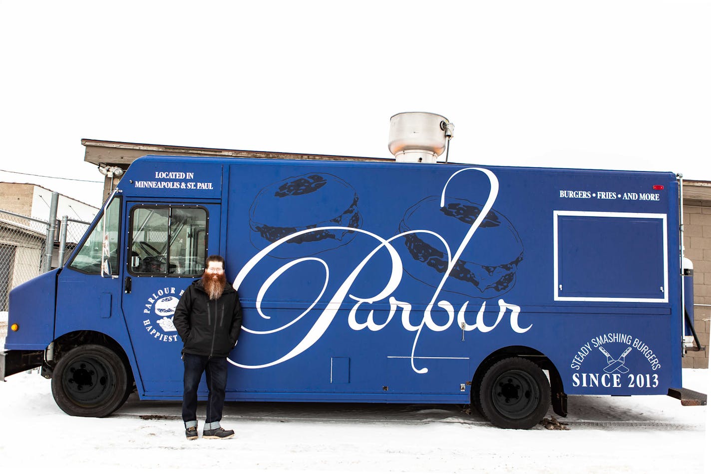 Parlour's famous two-patty smash burgers will soon be available from a food truck, with a limited menu by chef MikeDeCamp.