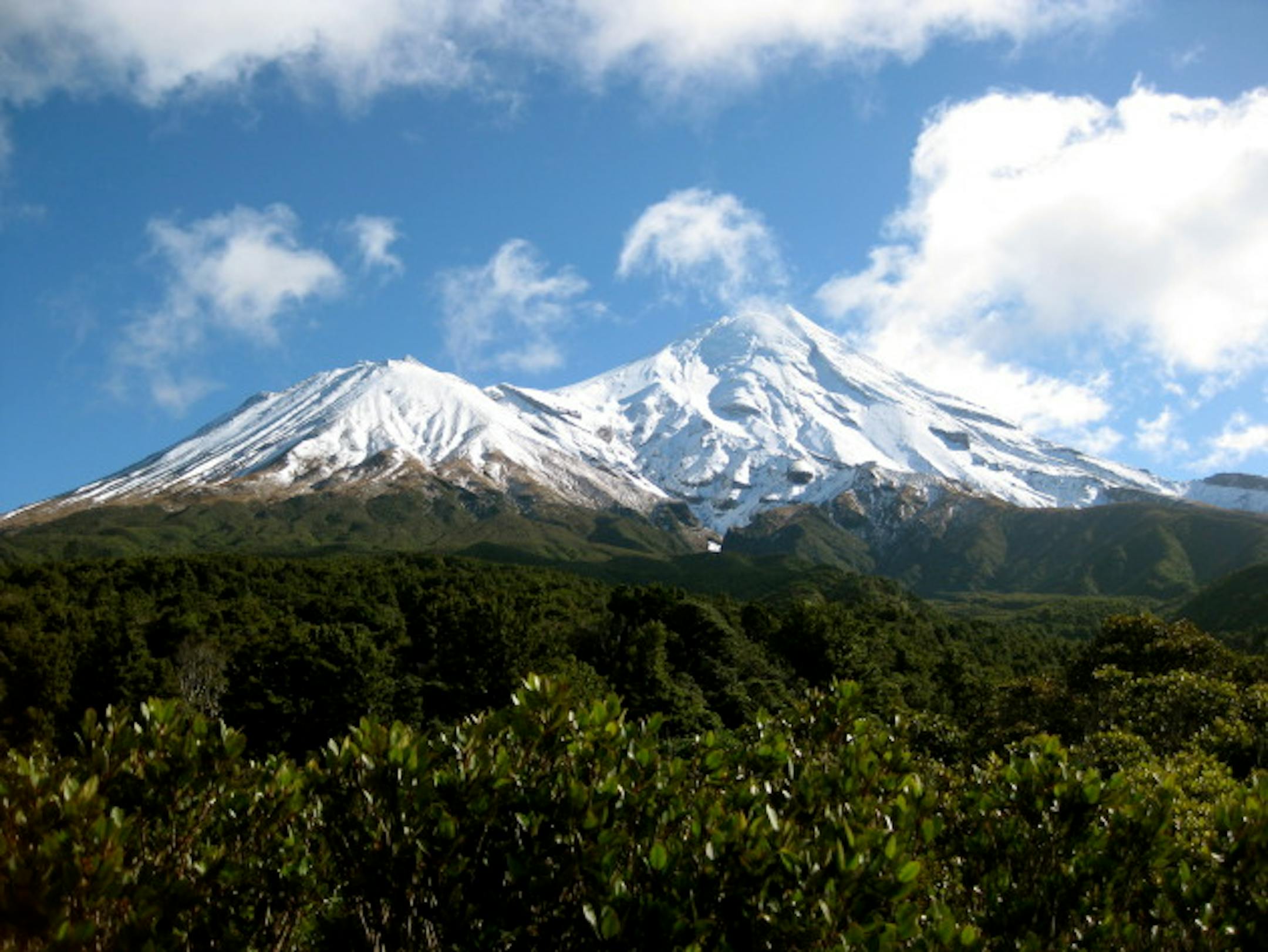 Mt. Taranaki from the Dawson Falls car park