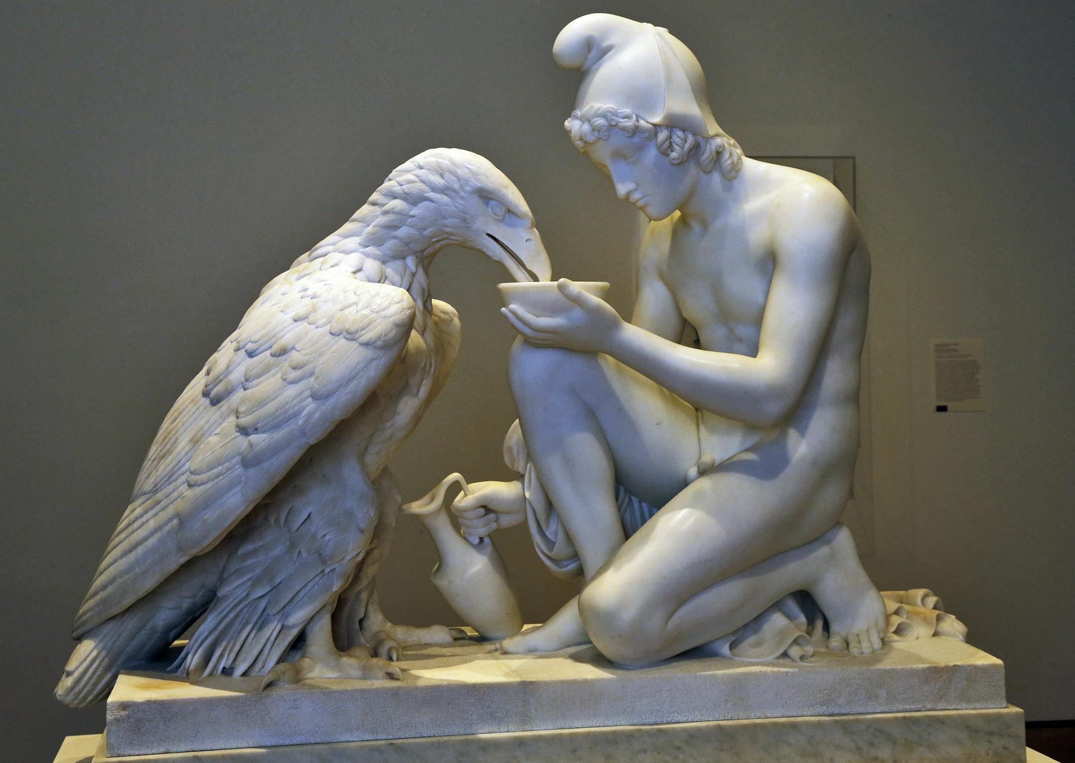 The Minneapolis Institute of Arts is launching an exhibition called "Sacred Salons" featuring sacred items collected from various cultures around the world. "Ganymede and the Eagle" by Bertel Thorvaldsen. (MARLIN LEVISON/STARTRIBUNE(mlevison@startribune.com)