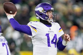 Quarterback Sean Mannion was Kirk Cousins’ backup for the Vikings for three seasons from 2019 to 2021. 
