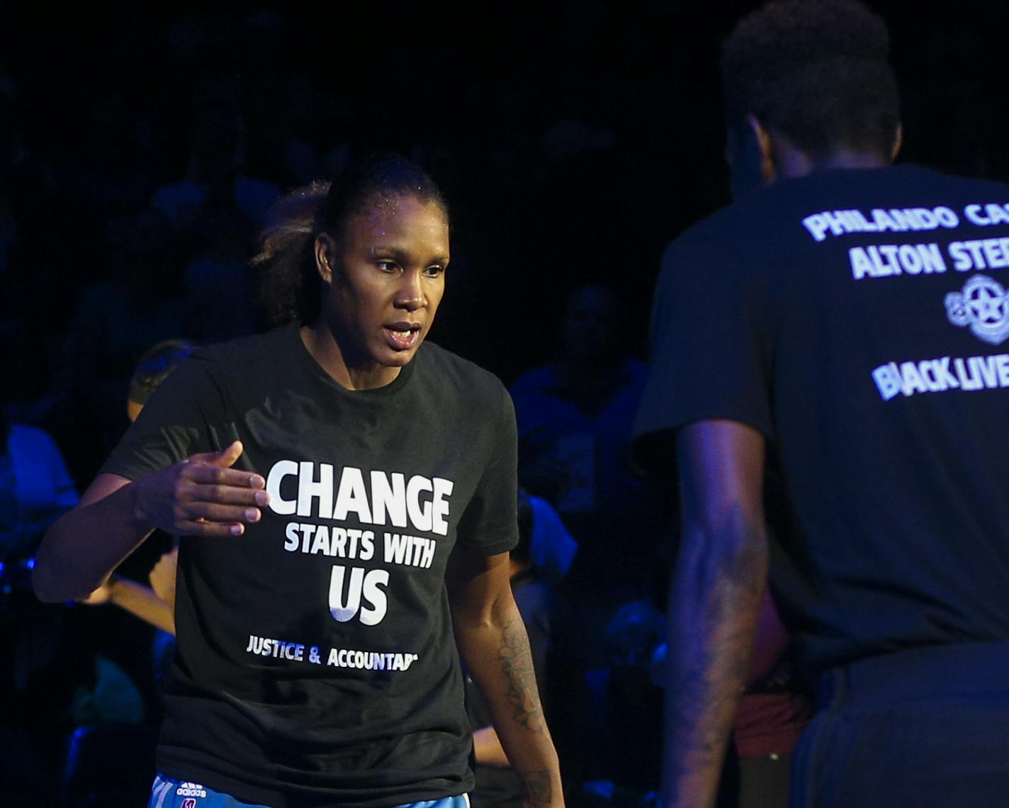 Minnesota Lynx forward Rebekkah Brunson (32)