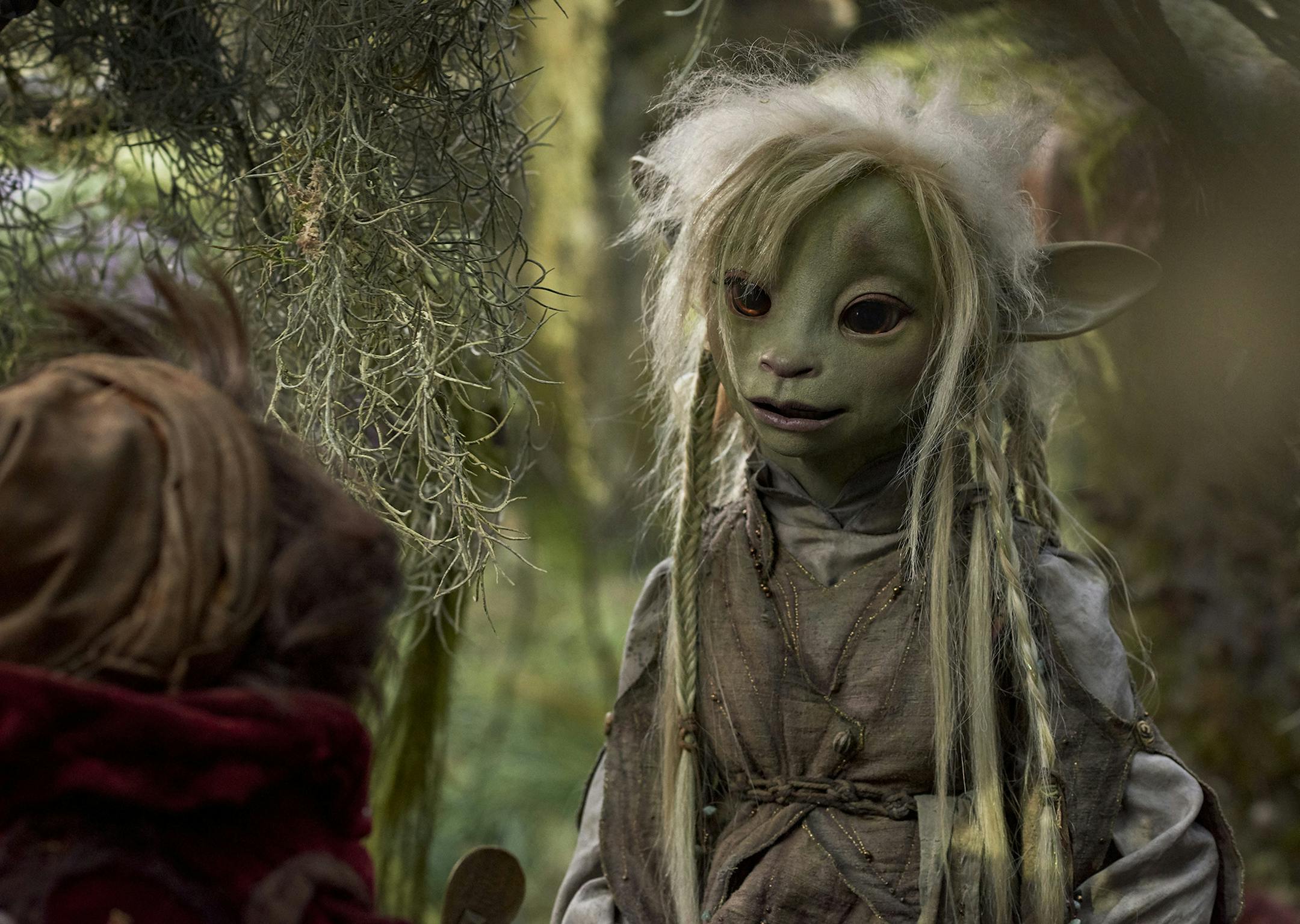 Victor Yerrid as Hup and Nathalie Emmanuel as Deet in "The Dark Crystal: Age of Resistance"
credit: Kevin Baker, Netflix