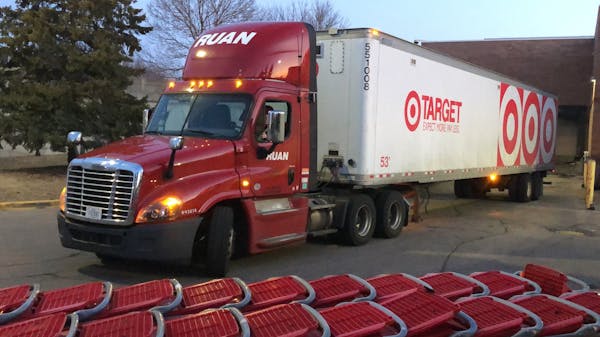 Target and other big grocers are seeing no disruptions in the supply of food and other goods. On Tuesday morning, a truck navigated past shopping cart
