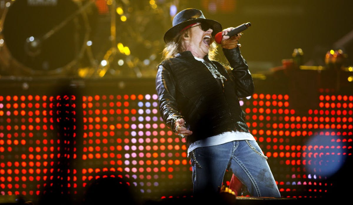 Axl Rose of Guns N' Roses at the Target Center in 2011. ORG XMIT: MIN2016031517103042