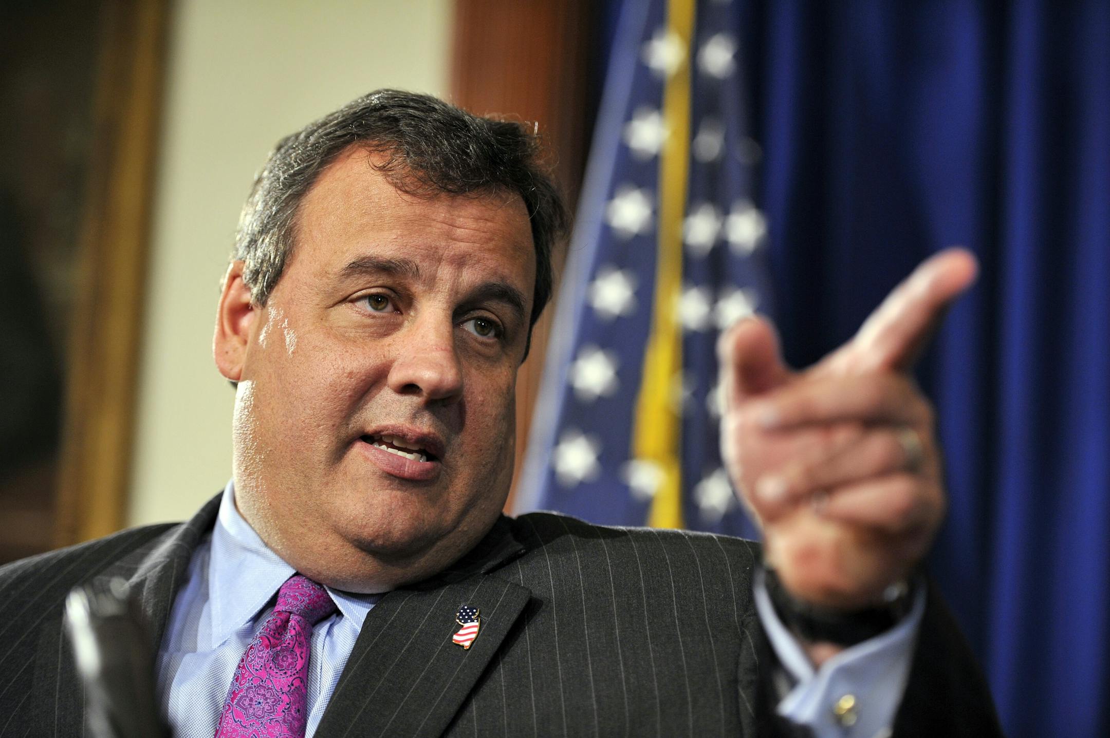 New Jersey Gov. Chris Christie at a news conference in Trenton, N.J., on Oct. 4, 2011. Christie announced he will not be seeking the Republican nomination for the presidency.