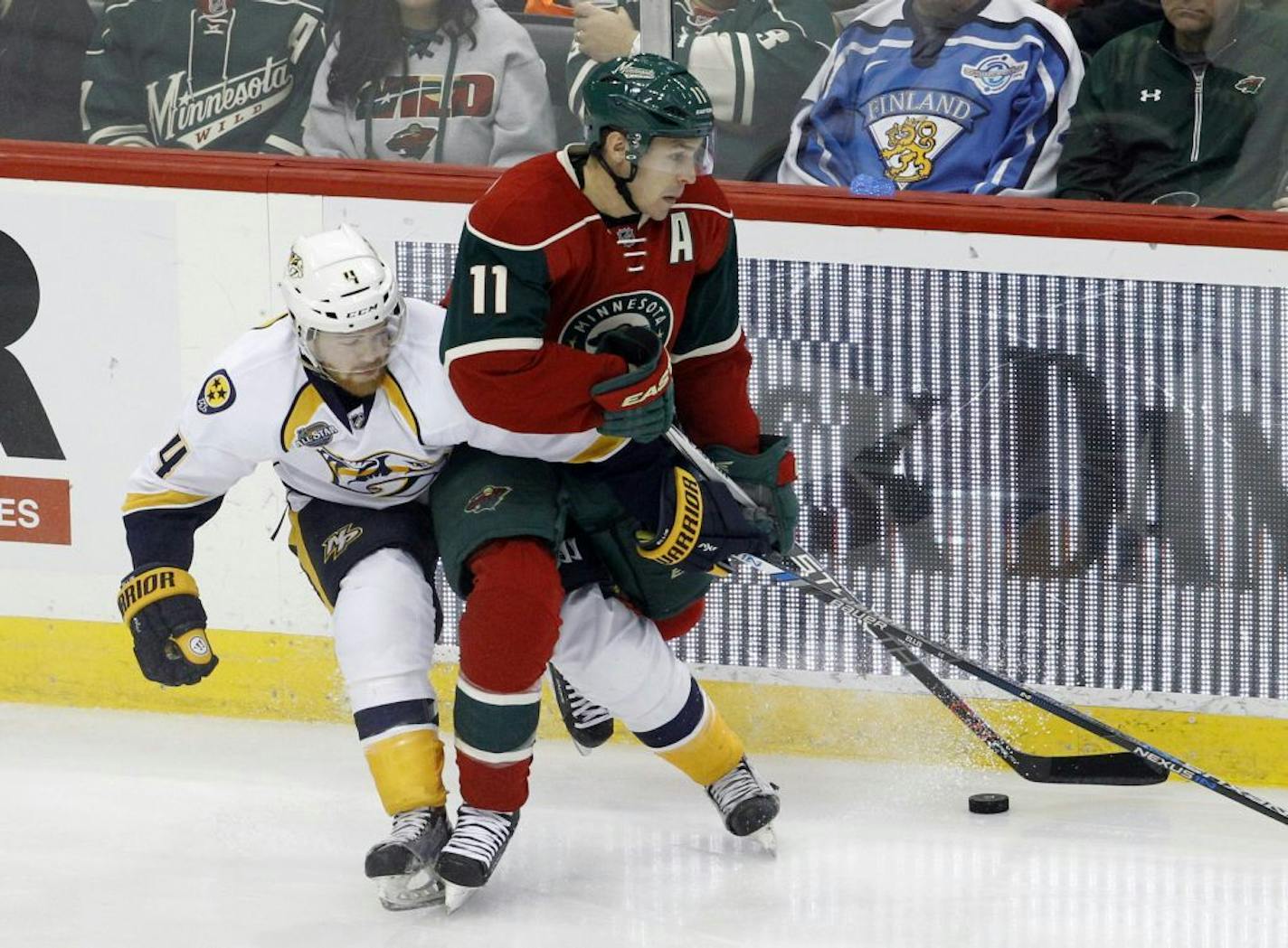 Wild left winger Zach Parise